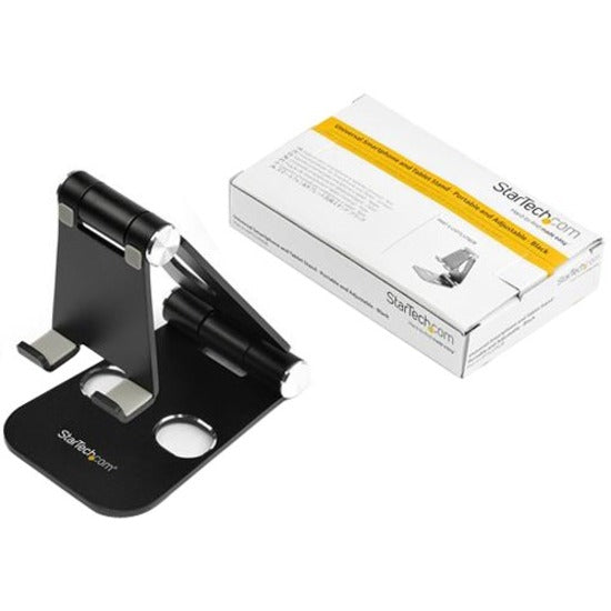 StarTech.com Foldable Phone & Tablet Stand, Black