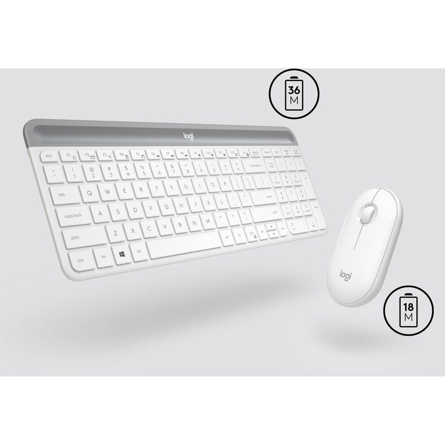 Ensemble clavier et souris sans fil Logitech Slim MK470