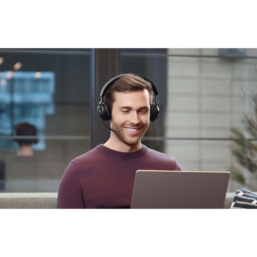 Jabra Evolve2 65 Wireless Headset – Bluetooth, Stereo, Over-the-Head