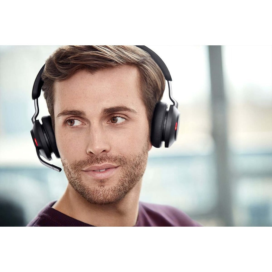 Jabra Evolve2 65 Wireless Headset – Bluetooth, Stereo, Over-the-Head