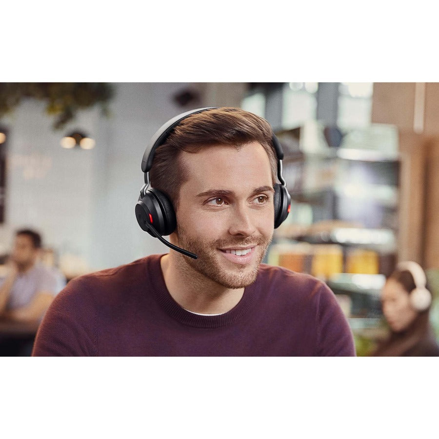 Jabra Evolve2 65 Wireless Headset – Bluetooth, Stereo, Over-the-Head