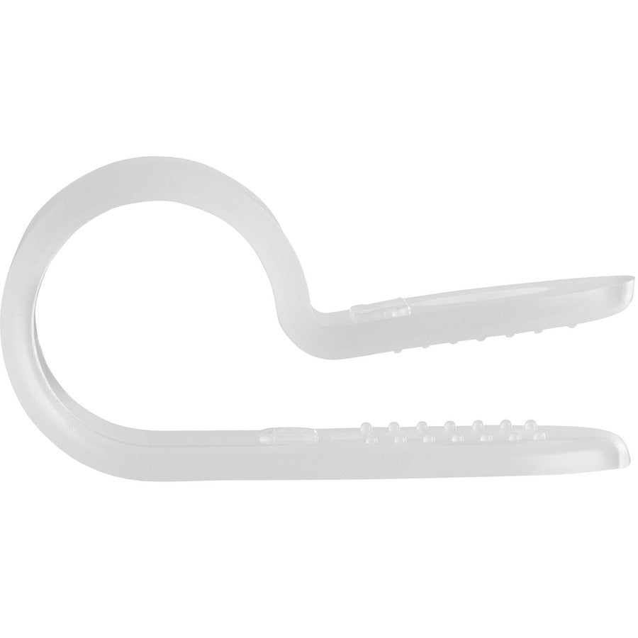 StarTech.com 100 Pack Screw Mount Cable Clamps - Wire Fastener/Holder - R-Type Screw Down Reusable Nylon Clips - UL/94V-2 Rated - Large