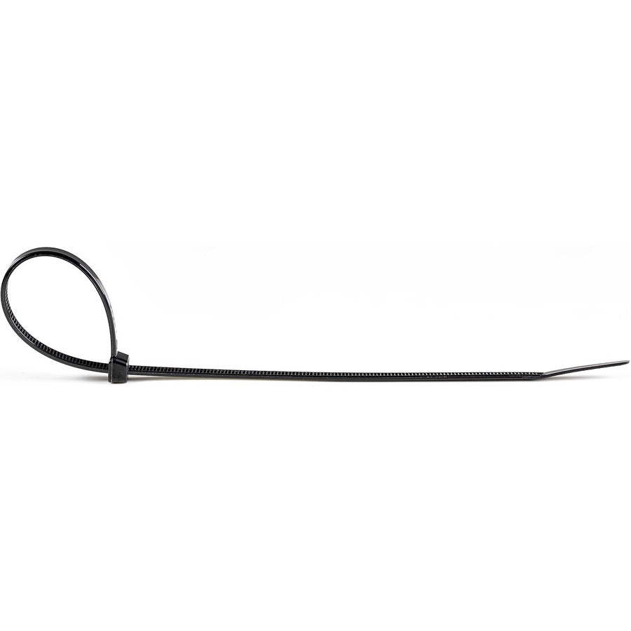 10" Black Cable Ties 100 Pack - 50lb Tensile