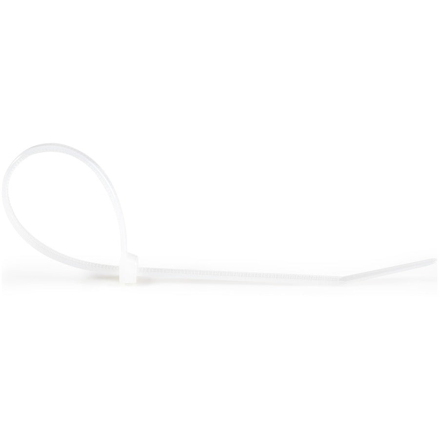 StarTech.com 10"(25cm) Cable Ties, 2-5/8"(68mm) Dia, 50lb(22kg) Tensile Strength, Nylon Self Locking Ties, UL Listed, 1000 Pack, White