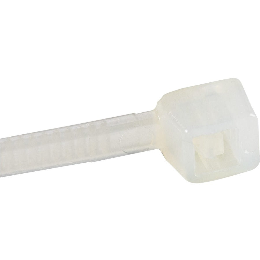 StarTech.com 4"(10cm) Cable Ties, 7/8"(22mm) Dia, 18lb(8kg) Tensile Strength, Nylon Self Locking Zip Ties, UL Listed, 100 Pack, White