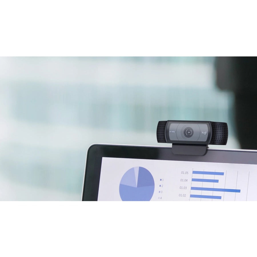 Webcam Logitech C920e - 3 mégapixels - 30 ips - USB Type A - Conforme TAA