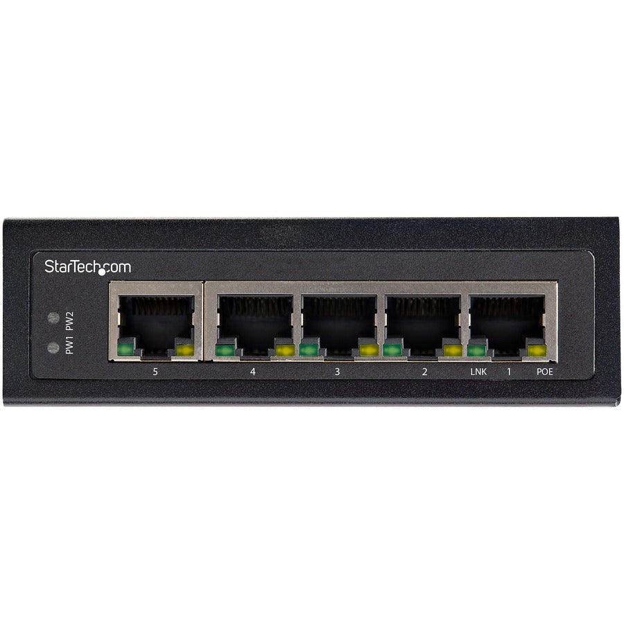 Commutateur industriel PoE Gigabit StarTech.com 5 ports 30 W - Power over Ethernet - Commutateur réseau GbE POE+ - Non géré - IP-30