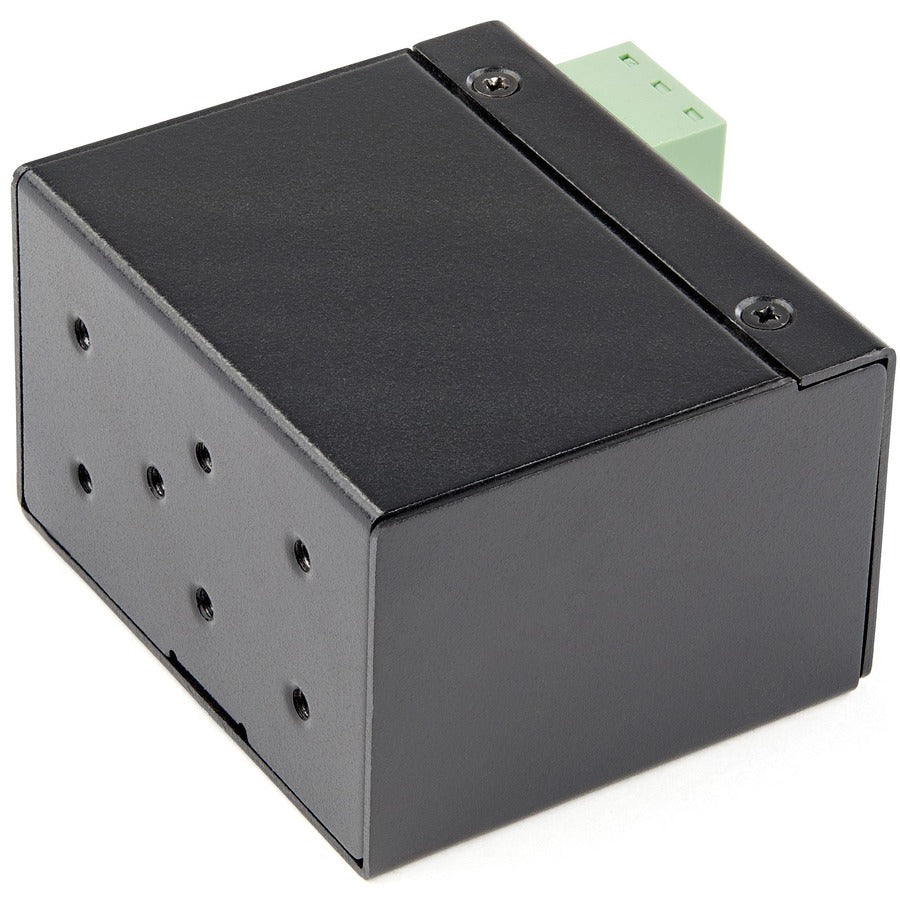 Convertisseur de média industriel fibre vers Ethernet StarTech.com - SFP 100 Mbit/s vers RJ45/CAT6 SM/MM - Fibre vers cuivre - Entrée IP-30 12 V
