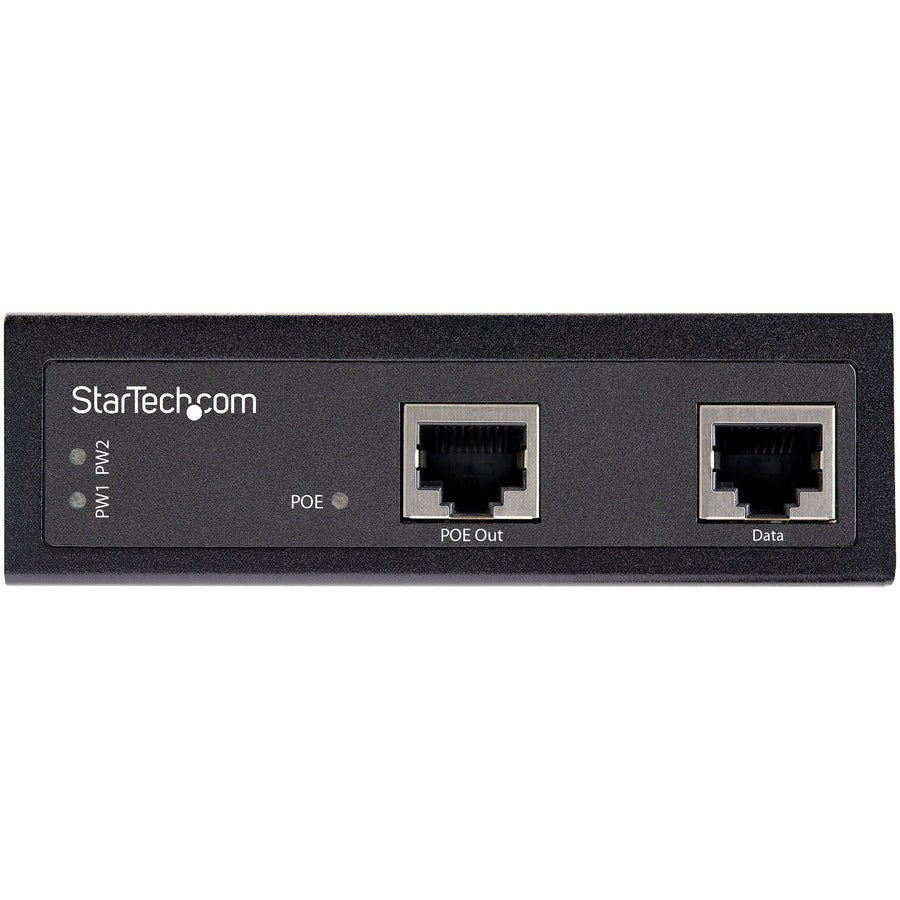 Injecteur PoE Gigabit industriel StarTech.com - Injecteur Power over Ethernet/UPoE ultra rapide 90 W 802.3bt PoE++ 52 V-56 V CC -40 °C à +75 °C