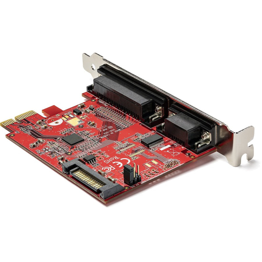 Carte PCIe StarTech.com avec ports série et parallèle, carte d'extension combo PCI Express, 1 port parallèle DB25, 1 port série RS232