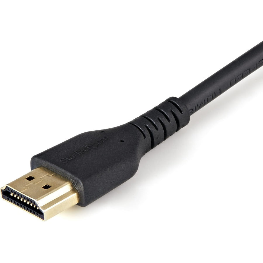 Câble HDMI StarTech.com de 2 m (6 pi) avec vis de verrouillage, câble HDMI 2.0 haute vitesse 4K 60 Hz HDR avec Ethernet, connecteur de verrouillage sécurisé, M/M