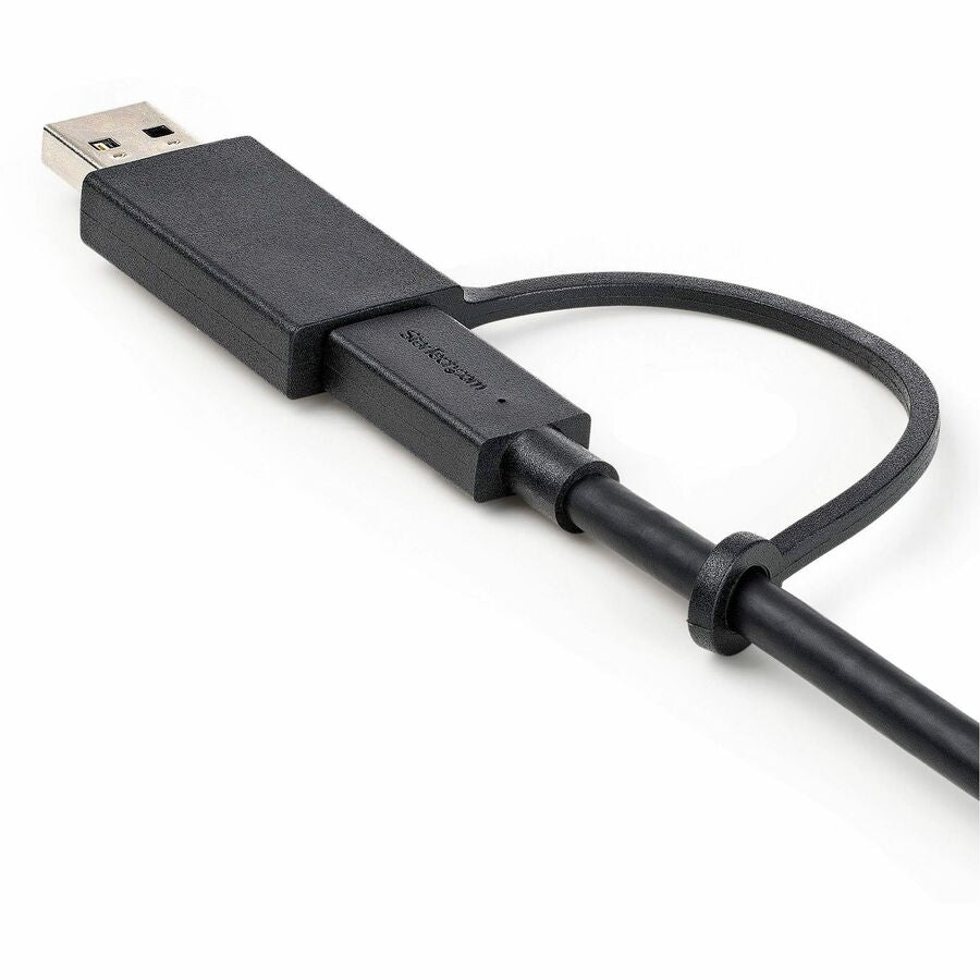StarTech.com 3ft/1m USB-C Cable with USB-A Adapter Dongle, USB-C to C (10Gbps/PD), USB-A to C (5Gbps), 2-in-1 USB C Cable for Hybrid Dock