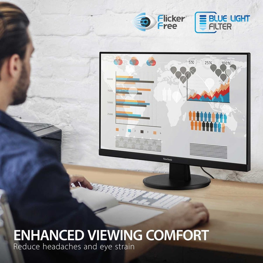 Viewsonic 27" Display, MVA Panel, 1920x1080 Resolution