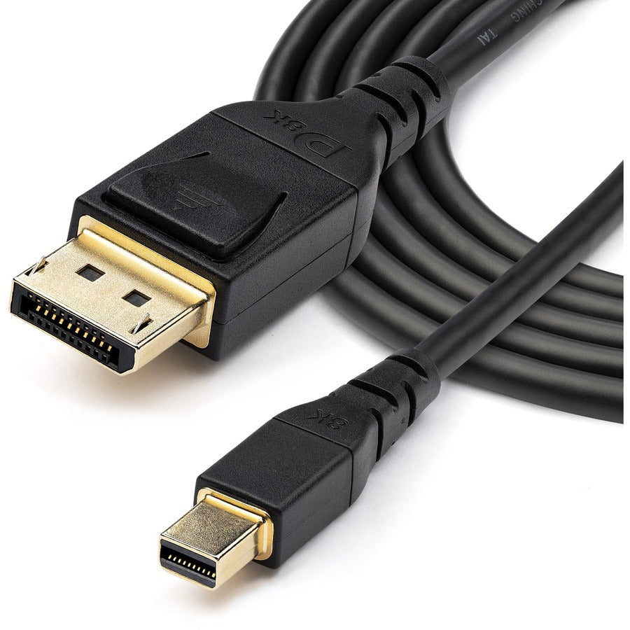 Câble StarTech.com Mini DisplayPort vers DisplayPort 1.4 certifié VESA (2 m), 8K 60 Hz HBR3 HDR, Super UHD 4K 120 Hz, cordon fin mDP vers DP
