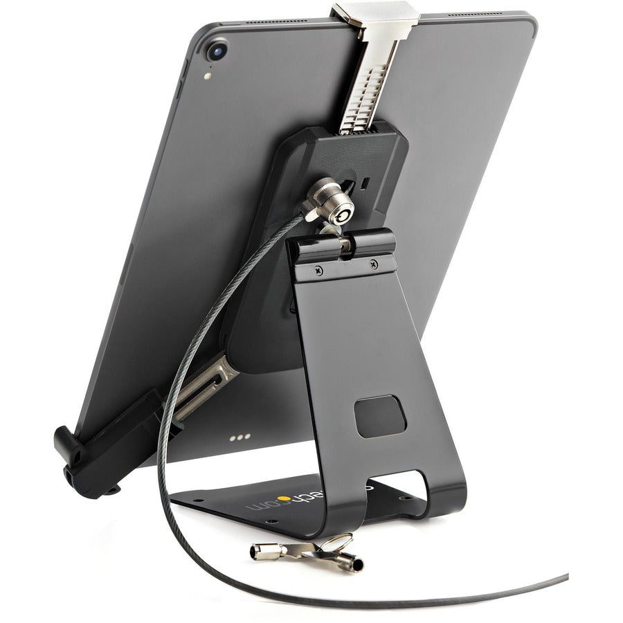 StarTech.com Secure Tablet Stand with K-Slot Cable Lock, Locking Universal Holder for 7.9"-13" Tablets, Adjustable, Security Tablet Mount