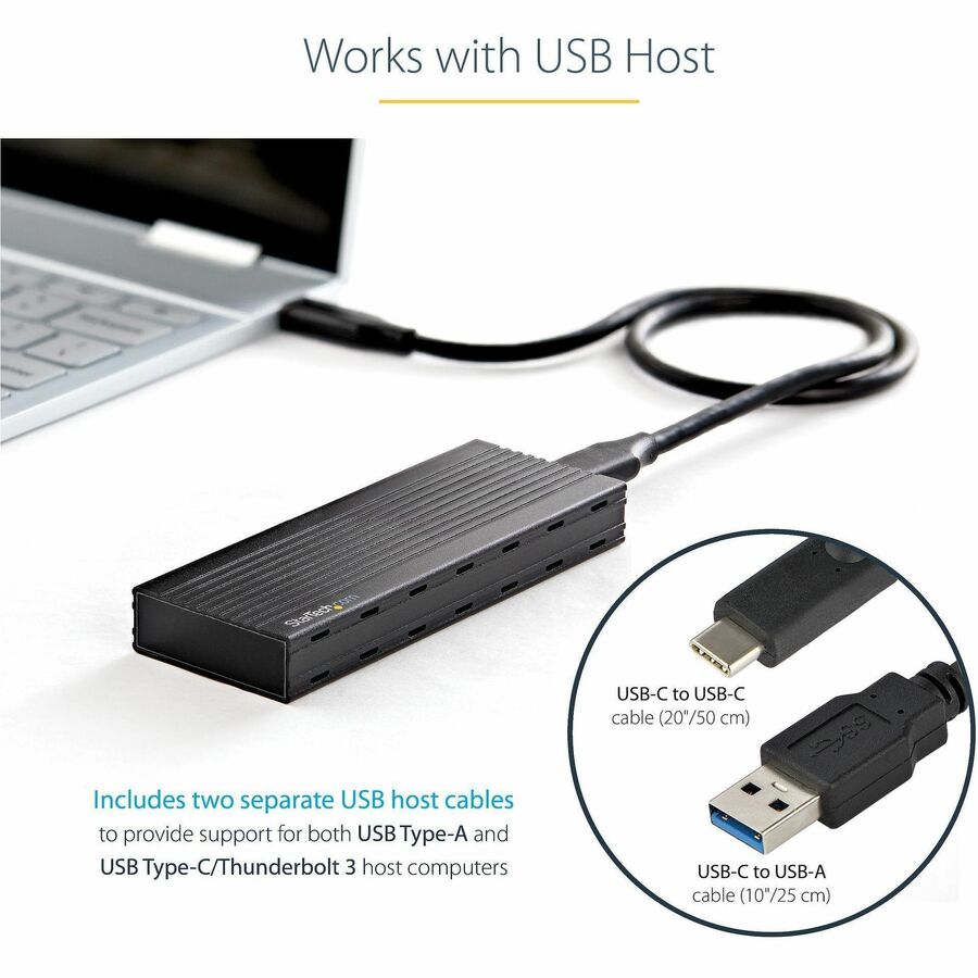 StarTech USB-C M.2 NVMe SATA SSD Enclosure 10Gbps