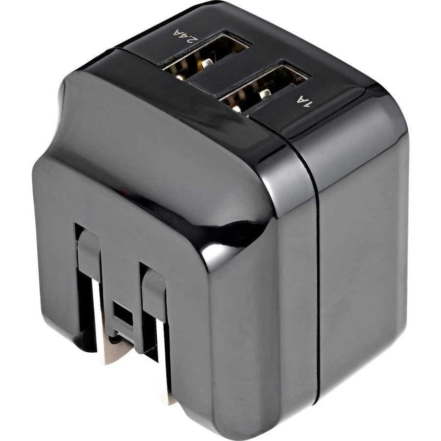 Chargeur mural USB 2 ports StarTech.com, hub de charge mural 17 W (ports 2,4 A et 1 A), adaptateur secteur double USB-A, chargeur portable pour téléphones/tablettes
