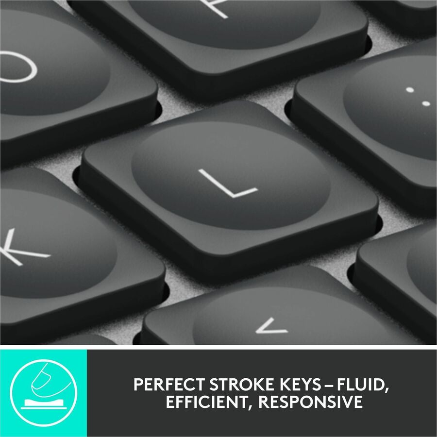 Clavier Logitech MX pour entreprises (graphite) - Boîte marron