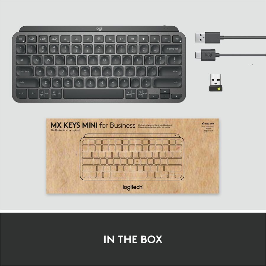 Logitech MX Keys Mini pour les entreprises (graphite)