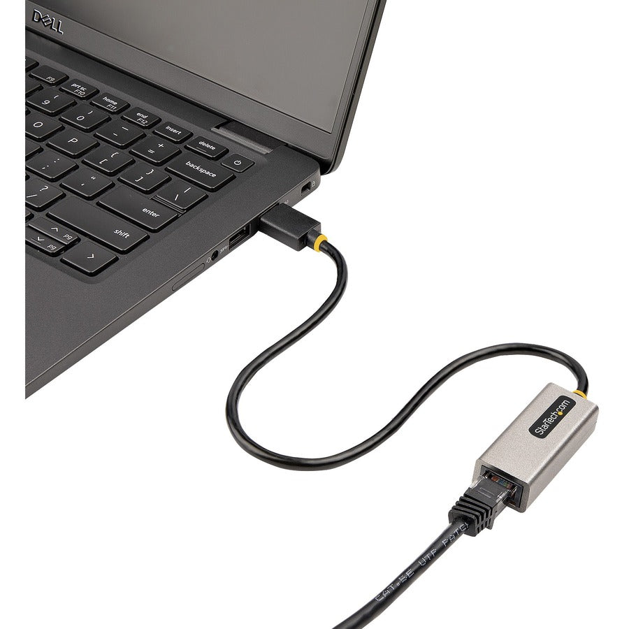 StarTech.com USB to Ethernet Adapter, USB 3.0 to 10/100/1000 Gigabit Ethernet LAN Adapter, 1ft/30cm Attached Cable, USB to RJ45 Adapter
