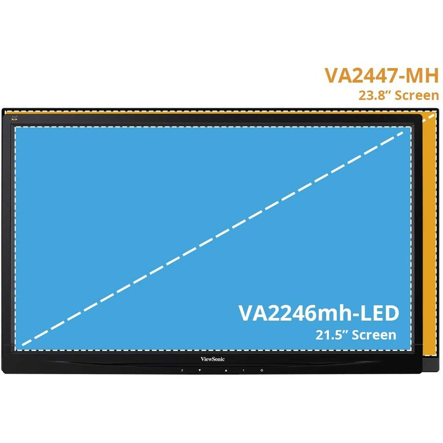 Moniteur LED Full HD ViewSonic Value VA2447-MHJ 24 pouces - 16:9 - Noir