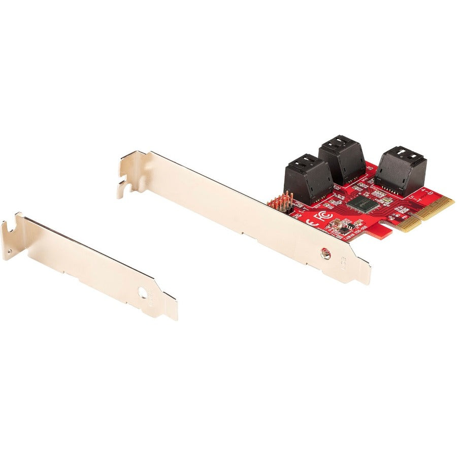 StarTech.com SATA PCIe Card, 2 Port PCIe SATA Expansion Card, 6Gbps SATA, PCI Express to SATA Adapter, Non-RAID, PCIe to SATA Converter