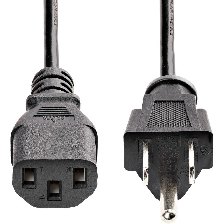 Câble d'alimentation standard StarTech.com de 1,8 m (6 pi) - NEMA5-15P vers C13 - Câble d'alimentation - Lot de 10