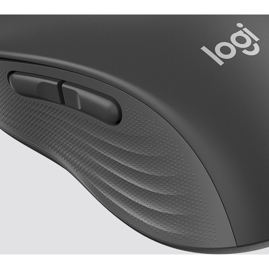 Logitech Signature M650 L Full Size Wireless Mouse - For Large Sized Hands, 2-Year Battery, Silent Clicks, Customizable Side Buttons, Bluetooth, Multi-Device Compatibility (Graphite)