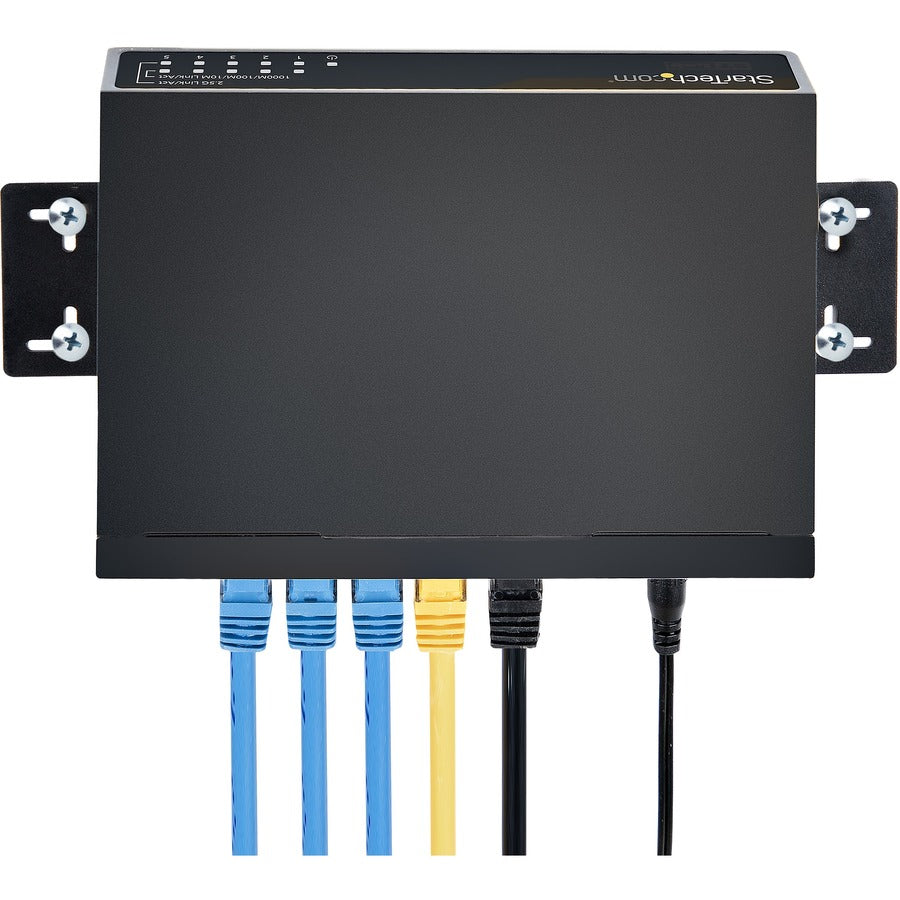 StarTech.com Unmanaged 2.5G Switch, 5 Port 2.5GBASE-T Unmanaged Ethernet Switch, Desk | Wall Mount Kit, Compatible w/ 10/100/1000Mbps devices