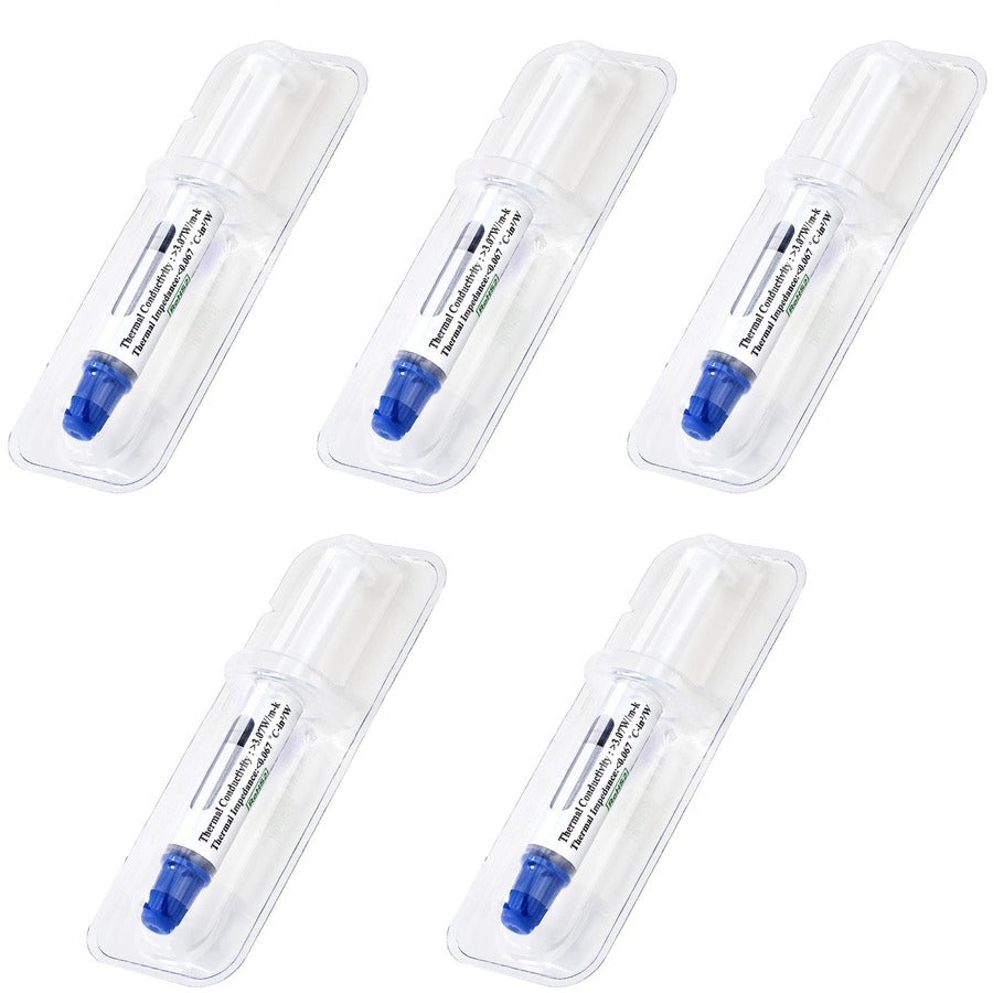Pâte thermique StarTech.com, lot de 5 seringues (1,5 g/unité), composé dissipateur thermique à base d'oxyde métallique, pâte pour processeur