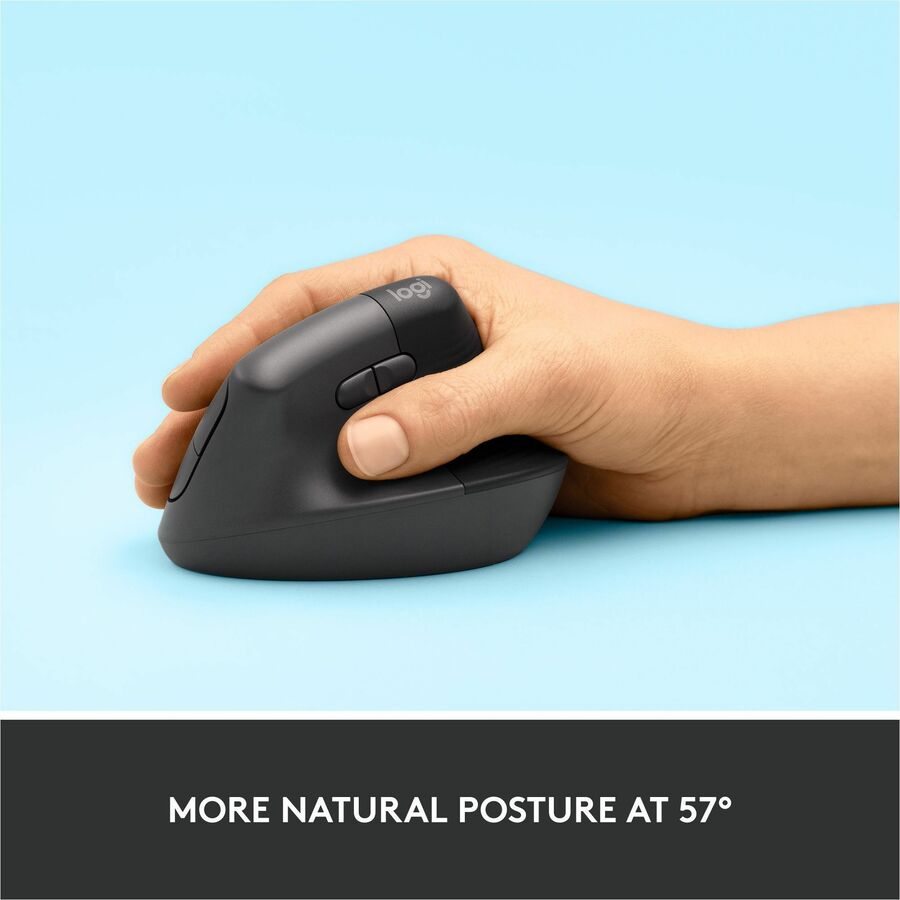 Souris ergonomique verticale Logitech Lift (graphite)