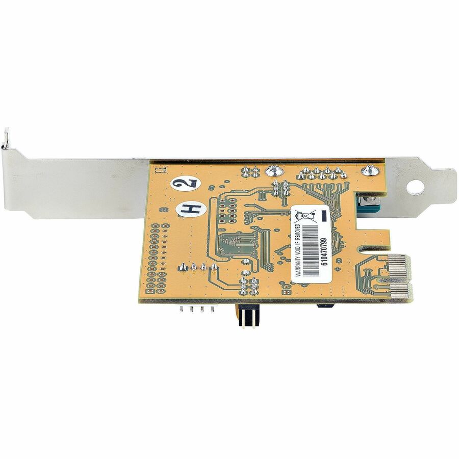 StarTech.com Carte série PCI Express 1 port, PCIe vers RS232 (DB9), UART 16C1050, rétention COM, profil bas, Windows et Linux