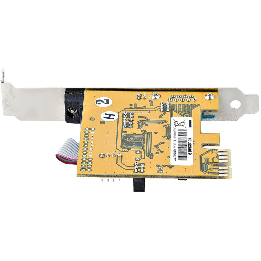 StarTech.com Carte série PCI Express 2 ports, double port PCIe vers RS232 (DB9), UART 16C1050, rétention COM, Windows et Linux