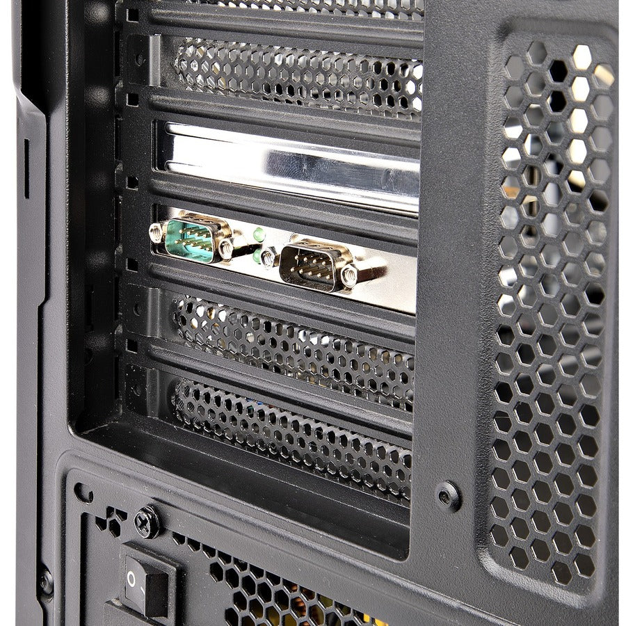 StarTech.com Carte série PCI Express 2 ports, double port PCIe vers RS232 (DB9), UART 16C1050, rétention COM, Windows et Linux