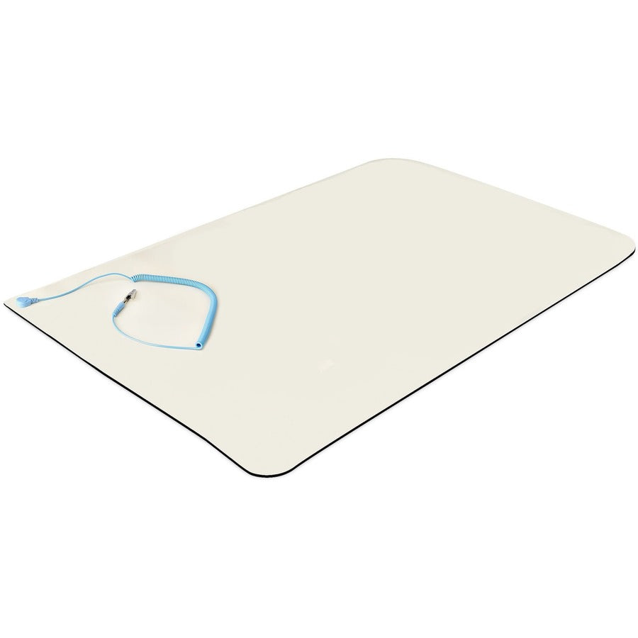 Tapis antistatique StarTech.com 58 x 119 cm, tapis ESD pour réparation électronique sur table ou bureau, surface de travail flexible, fil de terre amovible