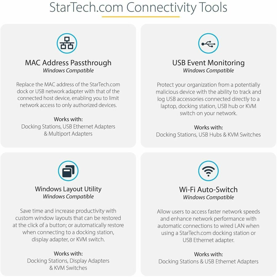 StarTech.com USB-C Triple Monitor Docking Station - Triple 4K HDMI/DP USB-C Dock - 5x USB Hub - GbE - 100W PD - Universal / Multi Monitor