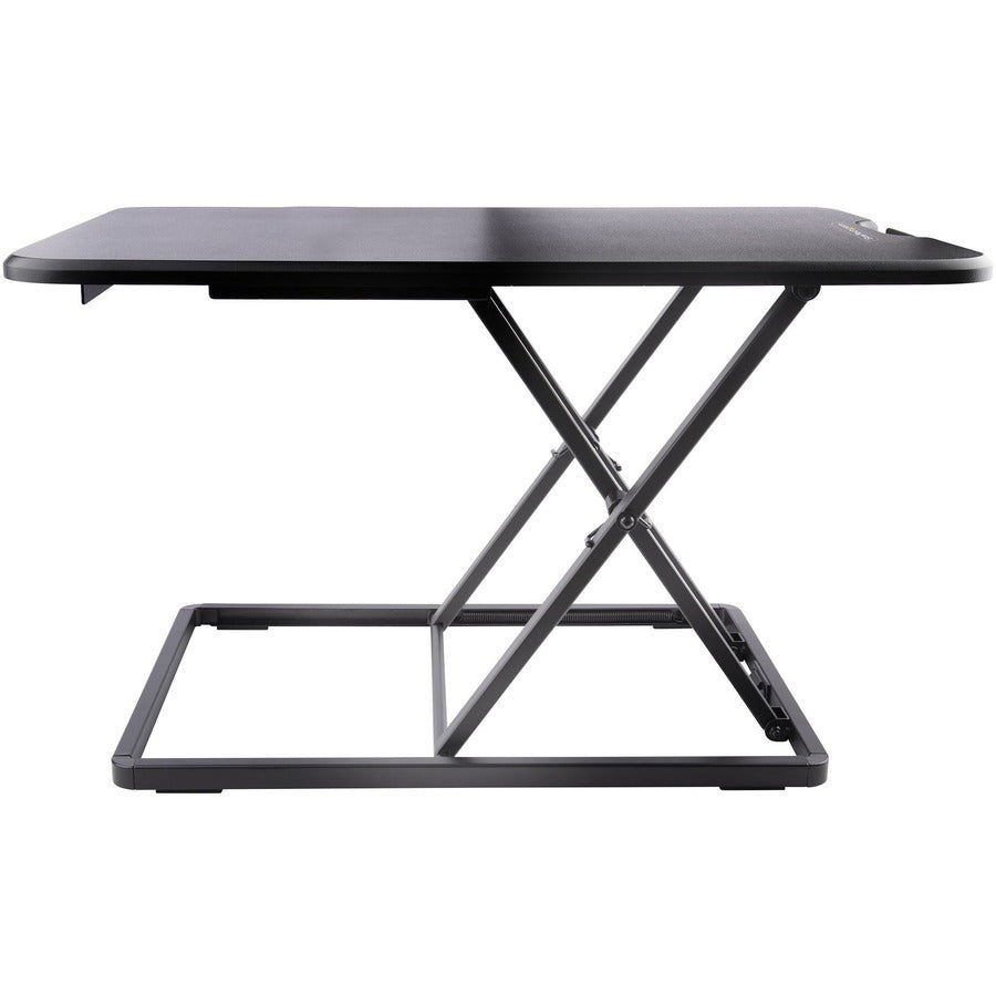 StarTech.com Standing Desk Converter for Laptop, Up to 8kg/17.6lb, Height Adjustable Laptop Riser, Table Top Sit Stand Desk Converter