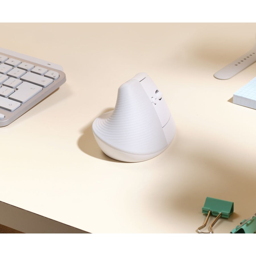Logitech Lift pour Mac (blanc cassé)