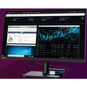 Lenovo ThinkVision T27p-30 27" Class 4K UHD LED Monitor - 16:9 - Black