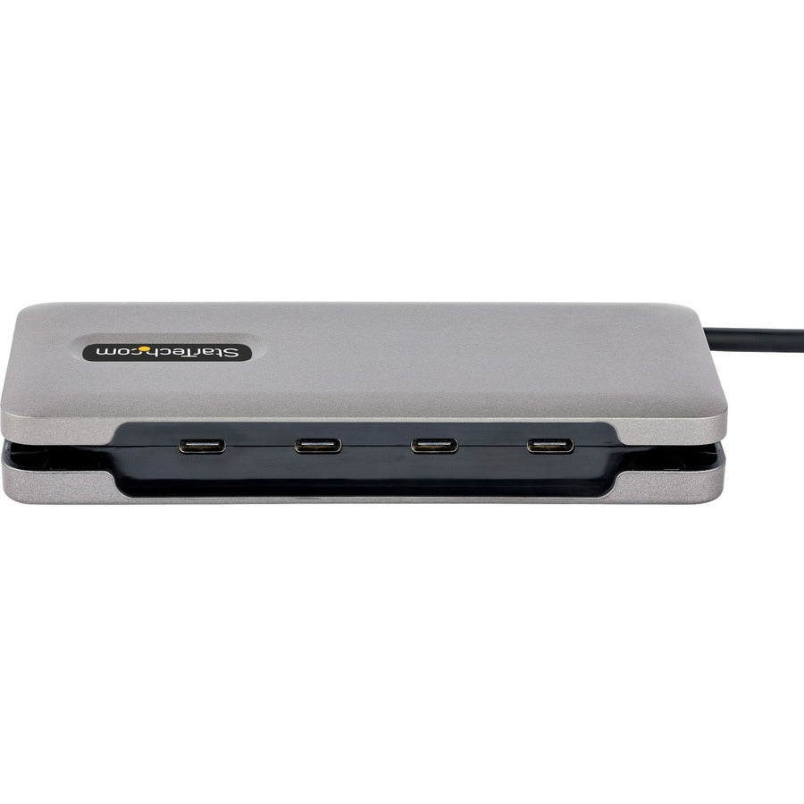 StarTech.com 4-Port USB-C Hub, USB 3.2 Gen 2, 10Gbps, 100W Power Delivery Pass-Through, 12.6in (32cm) Cable, Portable USB Expansion Hub
