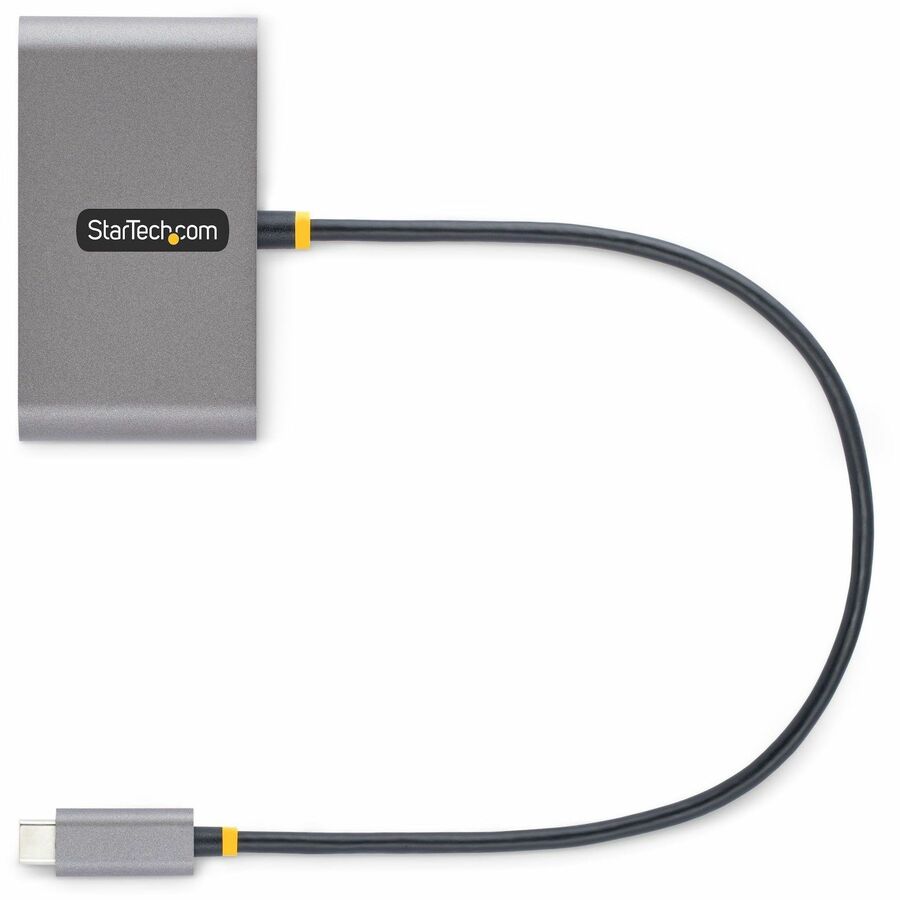 StarTech.com 4-Port USB-C Hub with 100W Power Delivery Pass-Through, 2x USB-A + 2x USB-C, 5Gbps, 1ft/30cm Long Cable, Portable USB 3.0 Hub