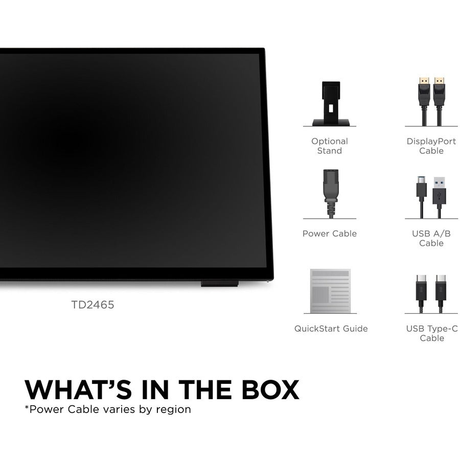 ViewSonic TD2465 24" Class LCD Touchscreen Monitor - 16:9 - 7 ms
