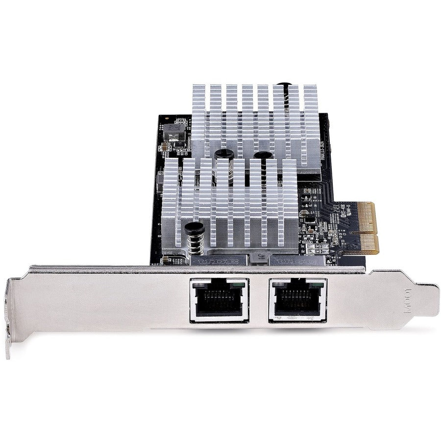 StarTech.com Carte réseau PCIe 2 ports 10 Gbit/s, carte réseau pour PC/serveur, carte Ethernet PCIe avec trame Jumbo, carte d'interface NIC/LAN