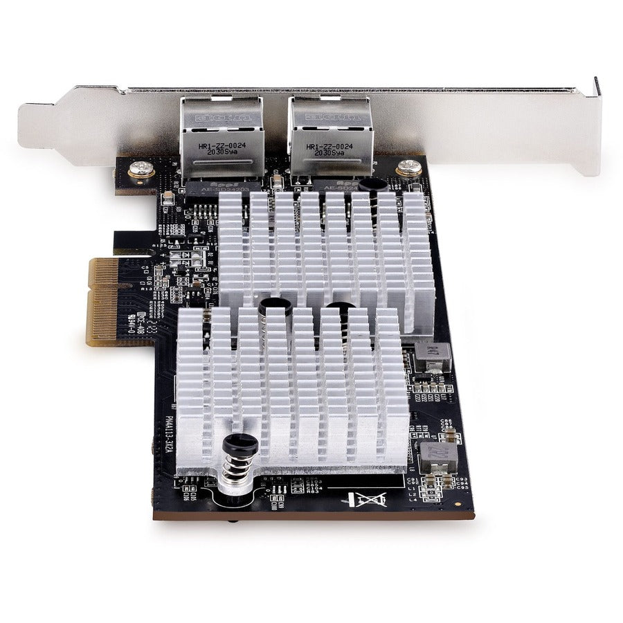StarTech.com Carte réseau PCIe 2 ports 10 Gbit/s, carte réseau pour PC/serveur, carte Ethernet PCIe avec trame Jumbo, carte d'interface NIC/LAN