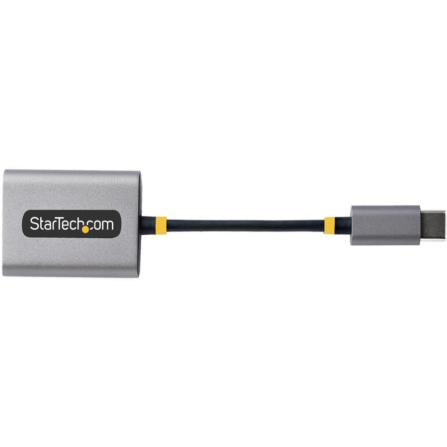 StarTech.com Répartiteur de casque USB-C, adaptateur USB Type-C double avec entrée micro, adaptateur USB-C vers audio 3,5 mm/dongle pour écouteurs/prise auxiliaire