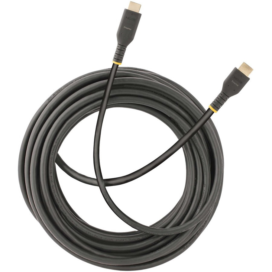 StarTech.com 10m (30ft) Active HDMI Cable, HDMI 2.0 4K 60Hz UHD, Rugged HDMI Cord w/ Aramid Fiber, Heavy-Duty High Speed HDMI 2.0 Cable