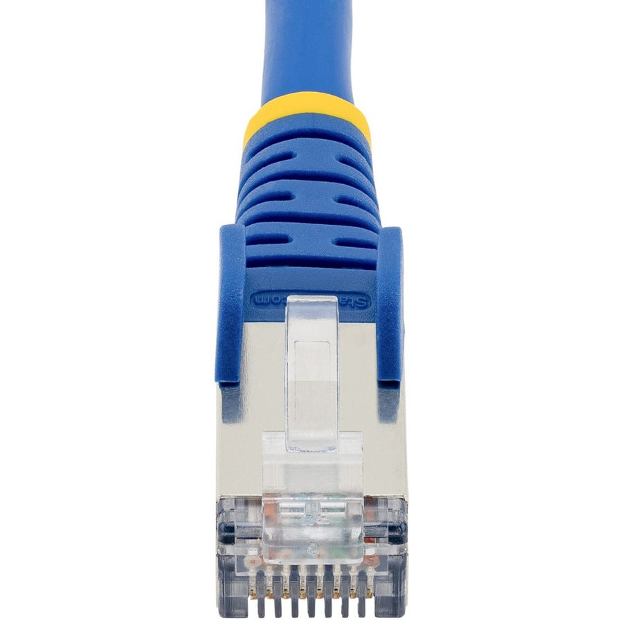 StarTech.com 20ft CAT6a Ethernet Cable, Blue Low Smoke Zero Halogen (LSZH) 10 GbE 100W PoE S/FTP Snagless RJ-45 Network Patch Cord