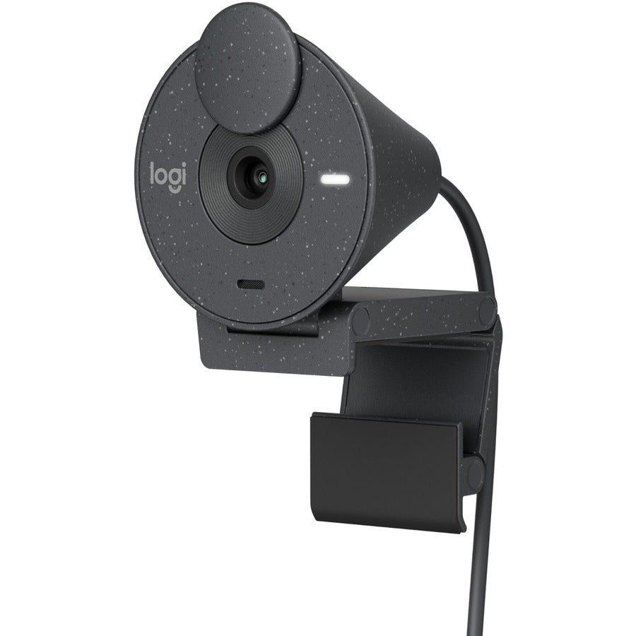 Webcam Logitech BRIO - 2 mégapixels - 30 ips - Graphite - USB Type C - Vente au détail