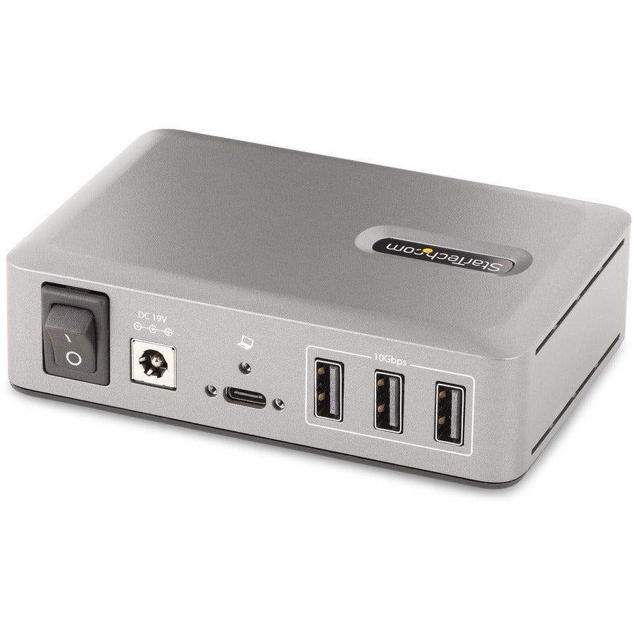 StarTech.com Hub USB-C 10 ports, 8 ports USB-A + 2 ports USB-C, auto-alimenté avec alimentation 65 W, USB 3.1 10 Gbit/s, pour ordinateur de bureau/portable, avec chargeur