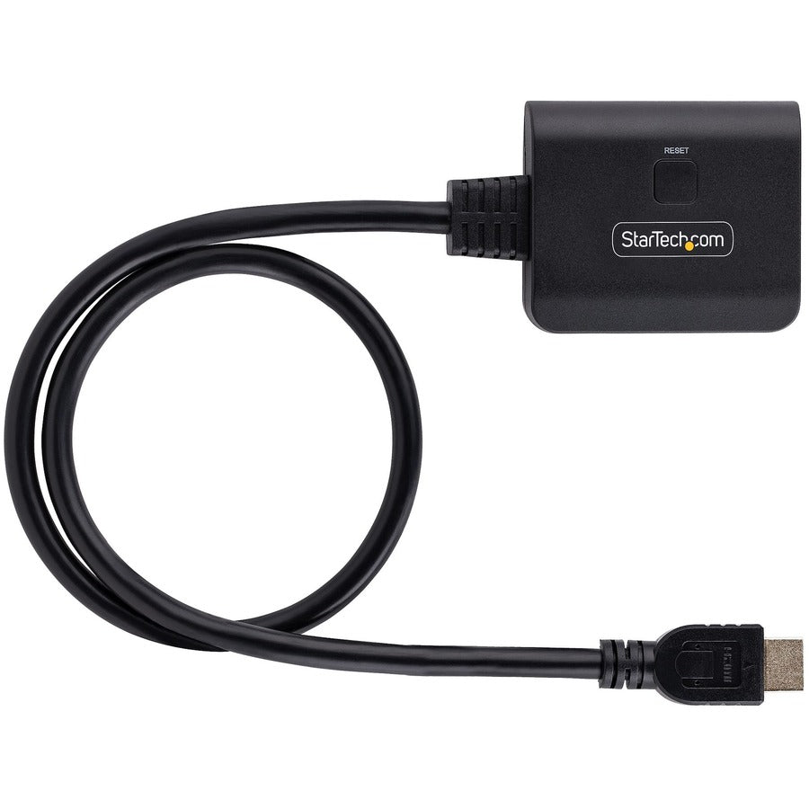 StarTech.com Répartiteur HDMI 2 ports, vidéo HDMI 2.0 4K 60 Hz, répartiteur HDMI 4K 1 entrée 2 sorties, répartiteur d'affichage/sortie HDMI 1x2, HDR/HDCP